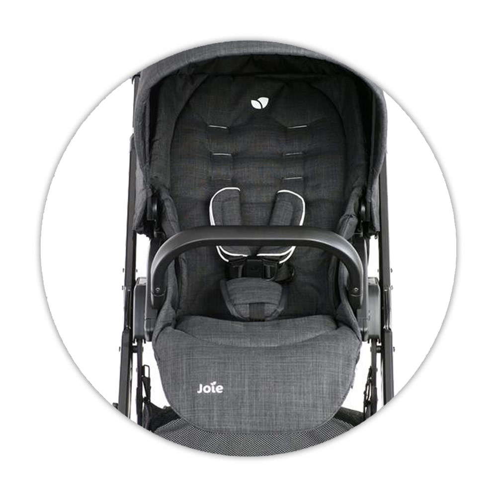 Joie Ersatzteil kompletter Sitzbezug für Kinderwagen Chrome DLX