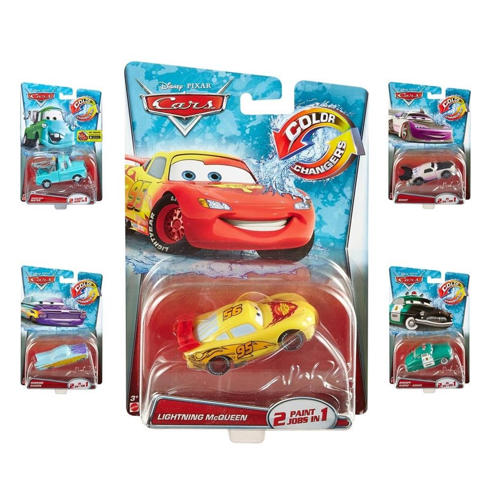 Mattel Disney Pixar Cars color changing vehicles